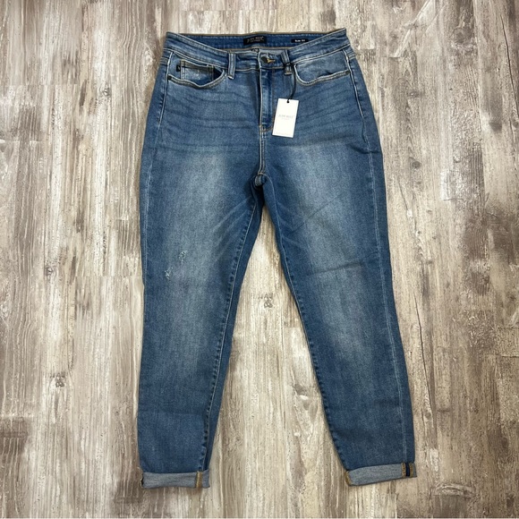 Judy Blue Denim - Judy Blue Slim Fit High Rise Stretch Jeans Medium Wash 11/30
